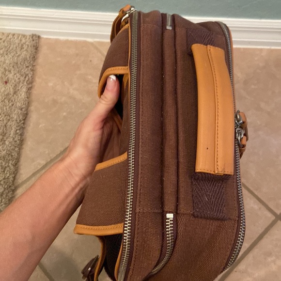 Nwot vintage BODHI computer laptop military canvas  backpack - Picture 7 of 12